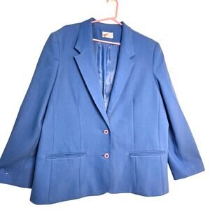 VTG - G W Original Royal Blue Women's Long Sleeve Blazer Size-See Measurements
